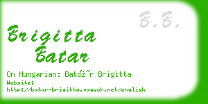 brigitta batar business card